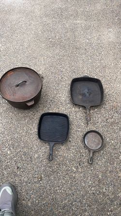 Cast iron cook set