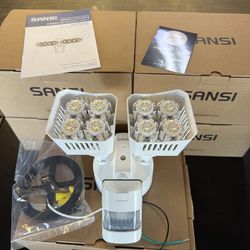 36-Watt 3600 Lumens 180-Degree White Motion Sensor Outdoor Integrated LED 5000K Waterproof Dusk to Dawn Flood Light $20 each