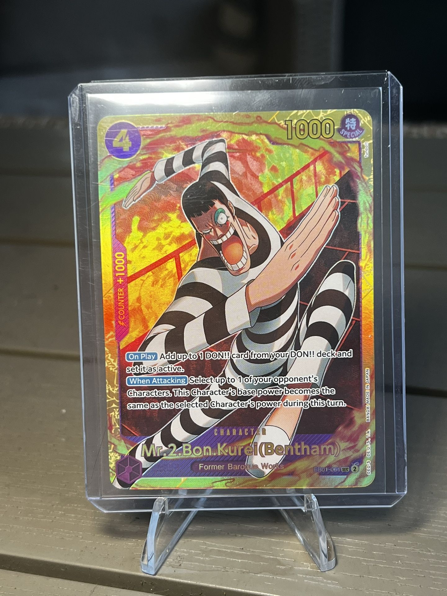 Bon Clay SEC English One Piece Card Eb-01!!