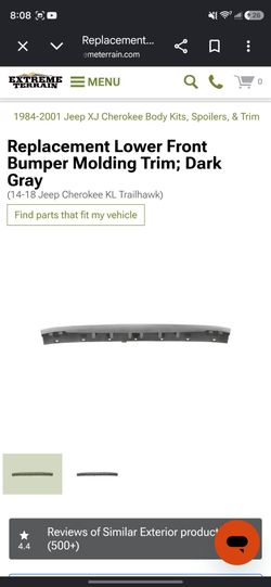 Jeep Cherokee Front Bumper Trim