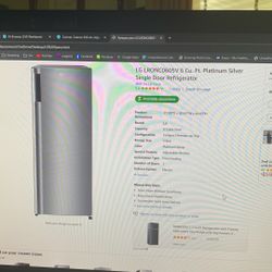 LG Refrigerator 6cu. ( New Open Box )