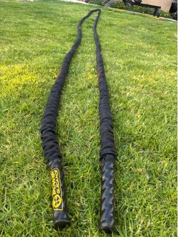 POWER GUIDANCE BATTLE ROPE 1.5 THICK AND 40 FT LONG great addition for at home weights gym