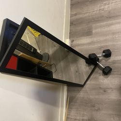 Mirror Storage !!!! Dumbbells 15 Pounds