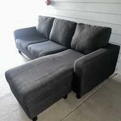 Gray Sectional Couch w/ Chaise – NEED GONE ASAP!