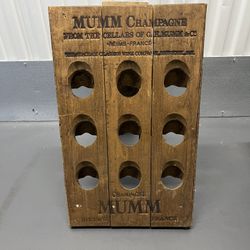 VINTAGE FRENCHdd OAK CHAMPAGNE/WINE RIDDLING RACK