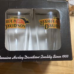 Collectibles Genuine Harley Davidson Drinking Glasses
