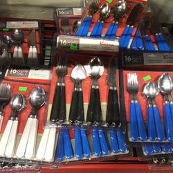 🚨16 Piece Cutlery Set Spoons, Forks, Dinner Knives Sale🚨👀