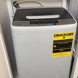 Compact washer + dryer set w/ cabinet 