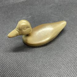 Vintage Solid Brass Duck 