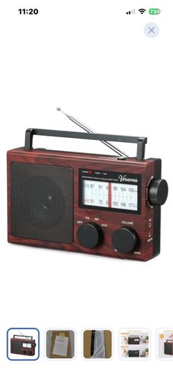 “New” Portable AM/FM Radio(6” x 9”)battery or cord
