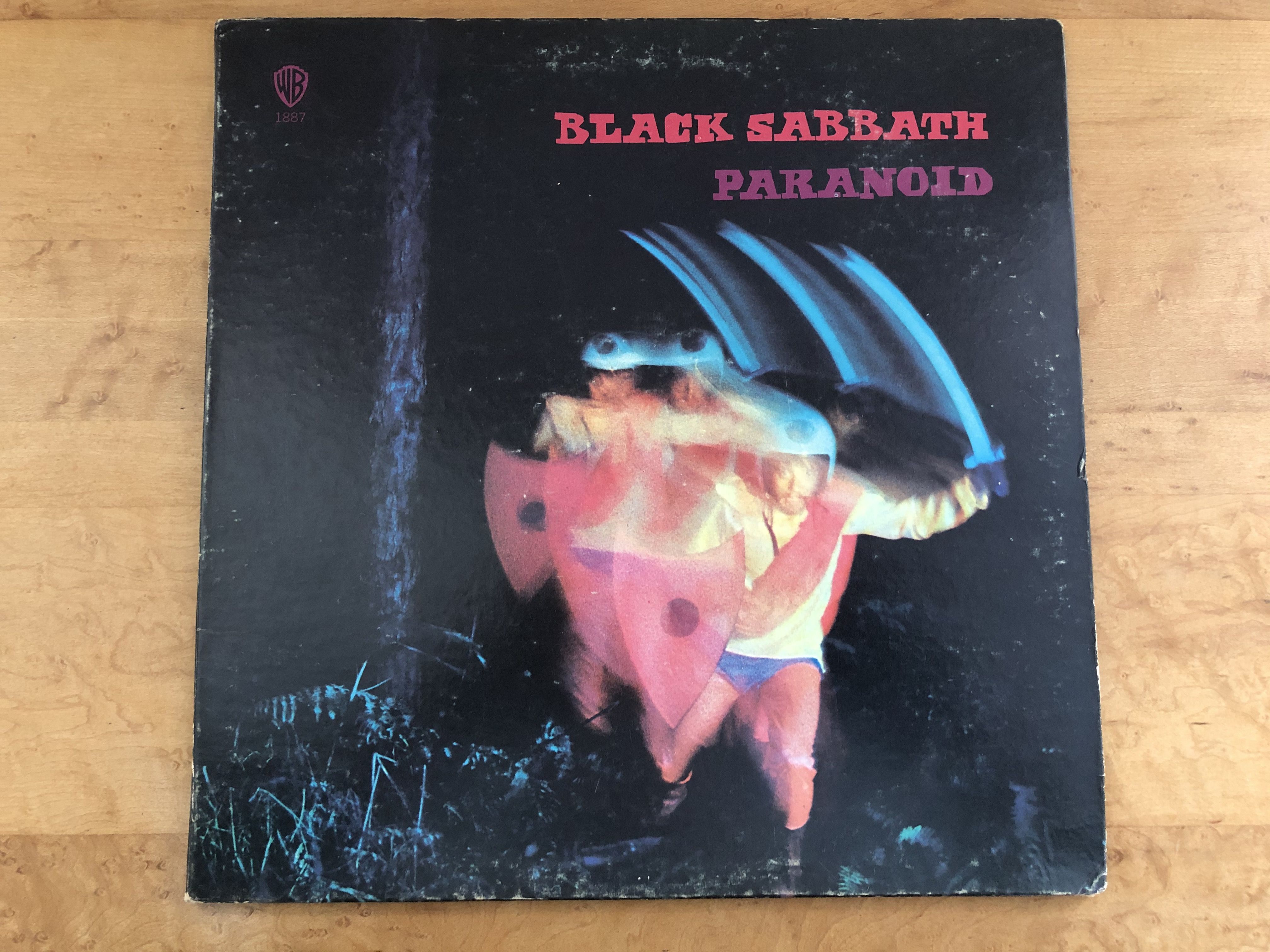 Black Sabbath Paranoid Vinyl LP Album WS-1887 First Pressing Warner Bros. 1970 Gatefold