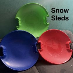 Round Saucer Snow Sleds for Kids and Adult $40 Firm.