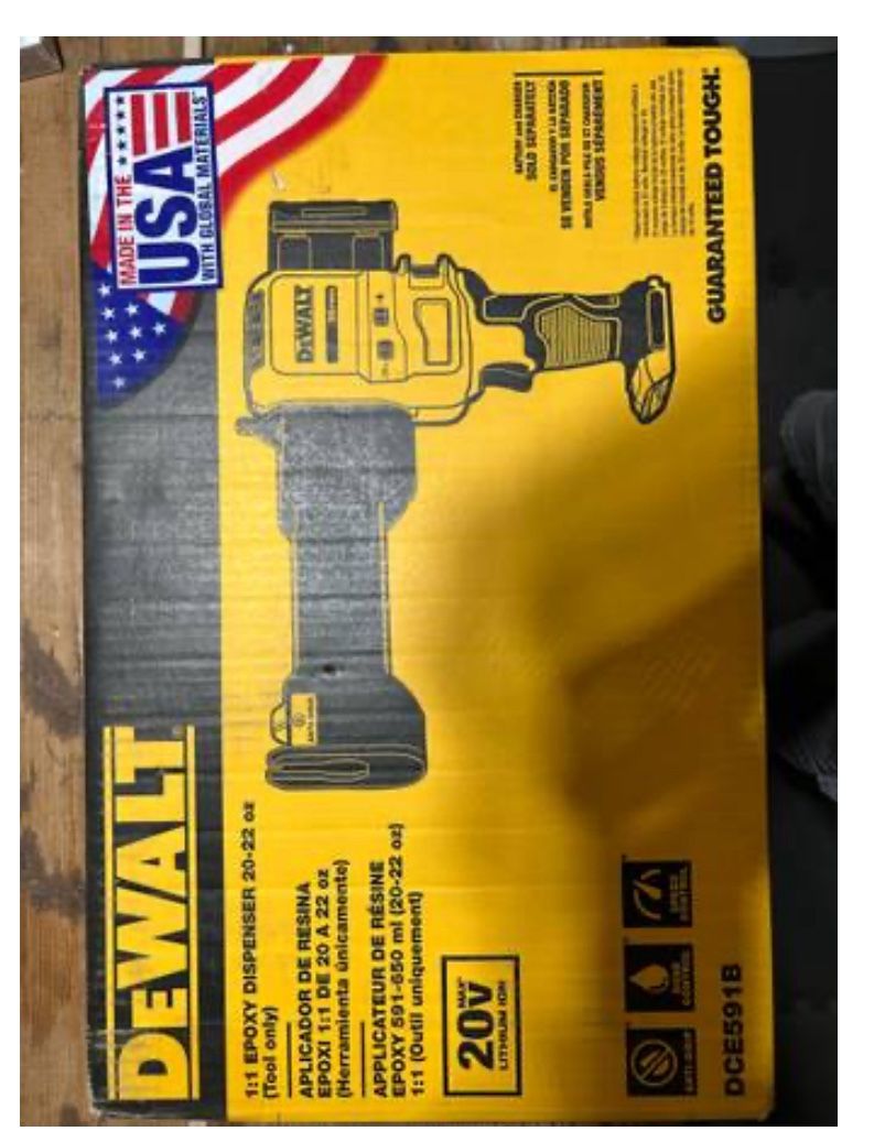 DeWalt Epoxy Dispenser New