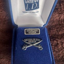 Sterling Silver Order Of The Saber Pin