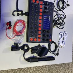 Live Sound Card Mixer And Voice Enhancer
