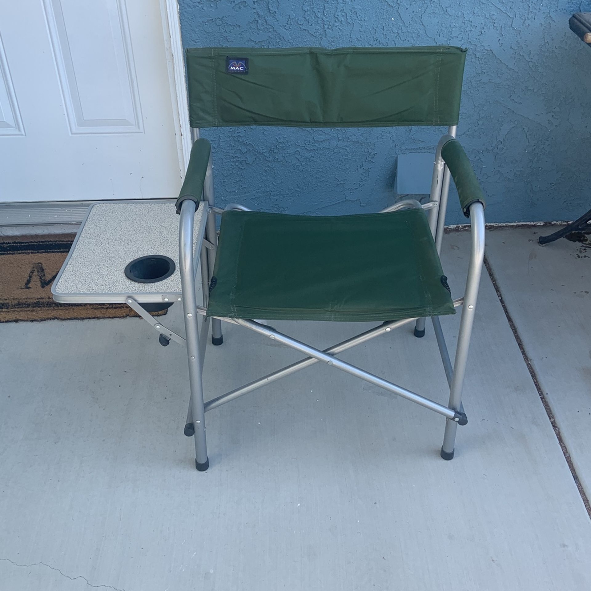 Director’s Chair With Side Table