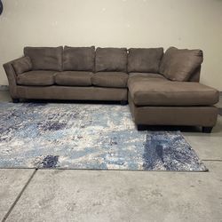 Sectional Sofa Couch with Chaise Brown Local Delivery Available 🚚  