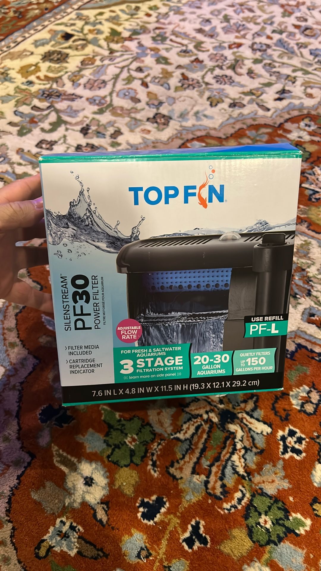 Top fin PF30 Aquarium Filter New In Box