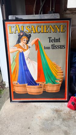 Original 1920s L'Alsacienne Poster (Framed)