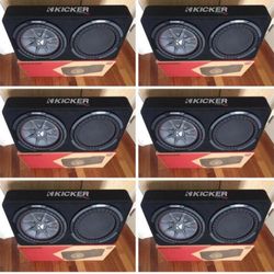 Brand New Kicker Rt 12” Shallow Subwoofer With Slim Box Truck