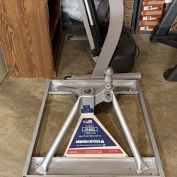 Andersen hitches Ultimate 5th Wheel Aluminum Connection 9” Tall Base lowered For Flatbeds Trucks 24,000lbs GTWR 4,500lbs Tongue Weight 