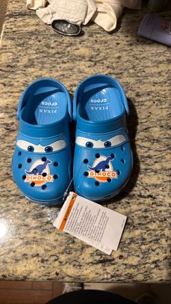 2026 Disney crocs Lightning McQueen Dinoco