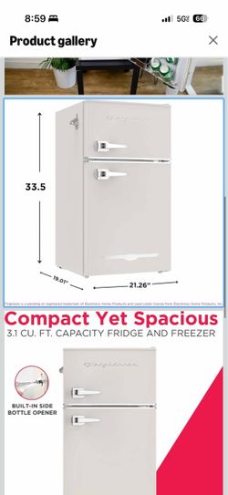 Frigidaire 3.1 Cu Ft Compact Retro Fridge