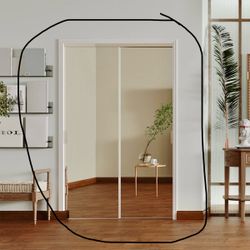NEW-Mirror closets sliding door (silver)