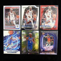 Shai Gilgeous Alexander Mixed Insert Lot (6)