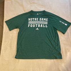 NCAA, Notre Dame football Adidas brand men’s size large Climalite material in excellent shape