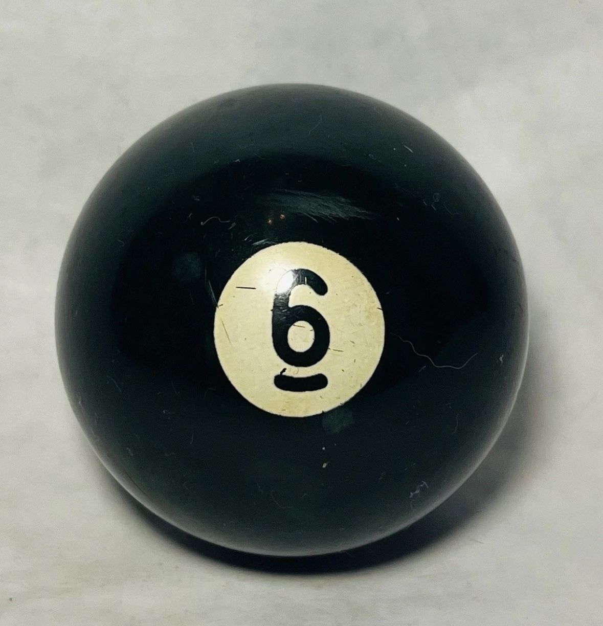 Vintage Felson Green #6 Ball Billards Distressed look Collectors Replacement
