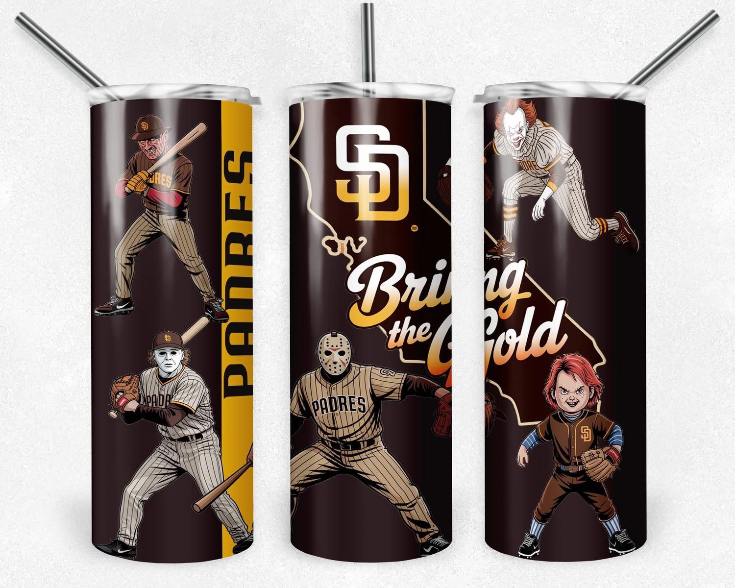 San Diego Padres Baseball Horror Tumbler