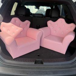 PRINCESS UPHOLSTERED ARM CHAIRS 2 PCS
