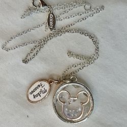 Disney Mickey Forever Mickey Mouse Sparkle Pendent Necklace