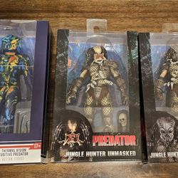 Neca Predator Figures Sealed