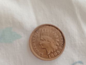 1905 Double Stamp Date Indian Head Penny Rare