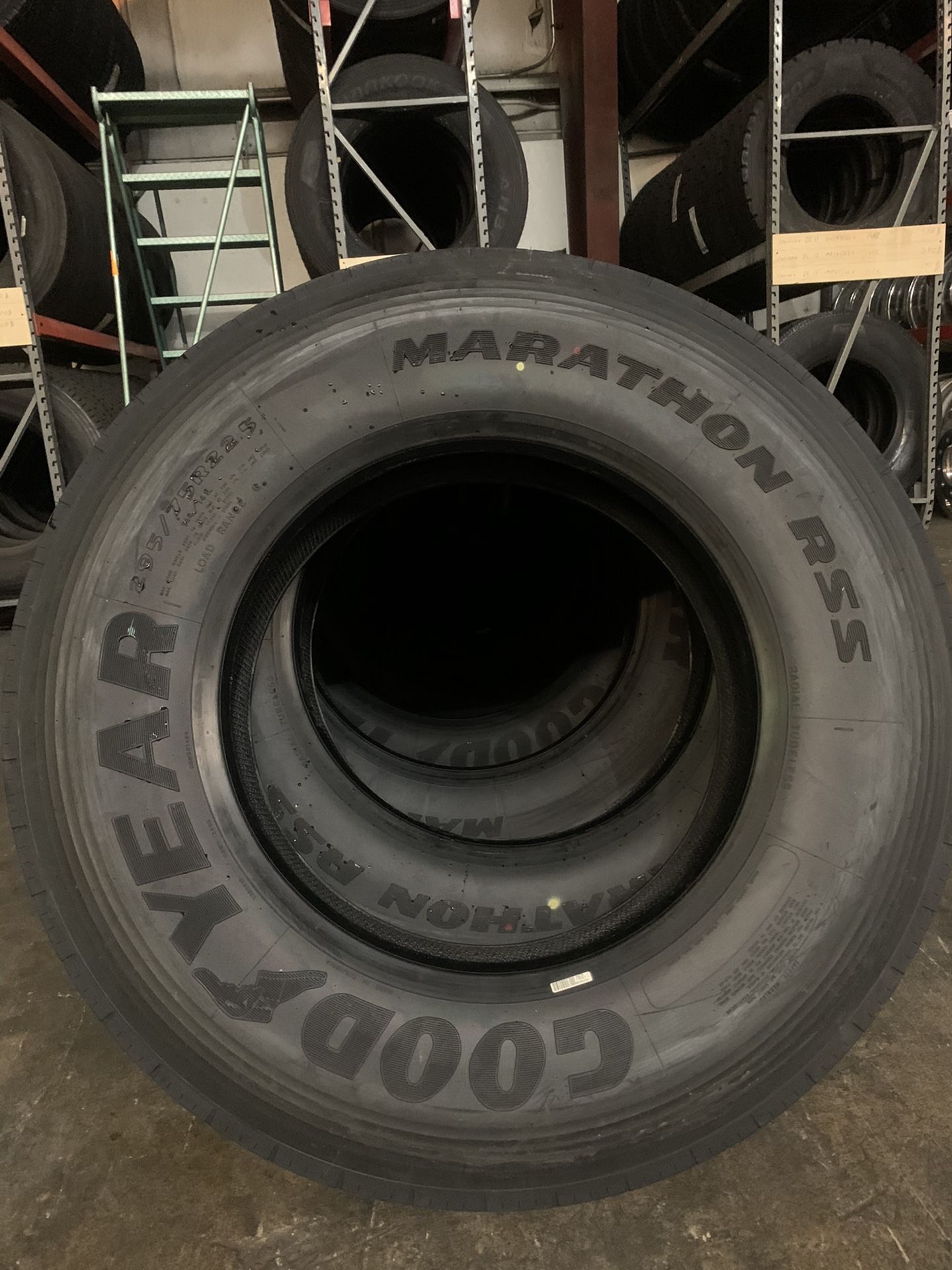 295/75/22.5 GOOD YEAR MARATHON RSS trailer tires