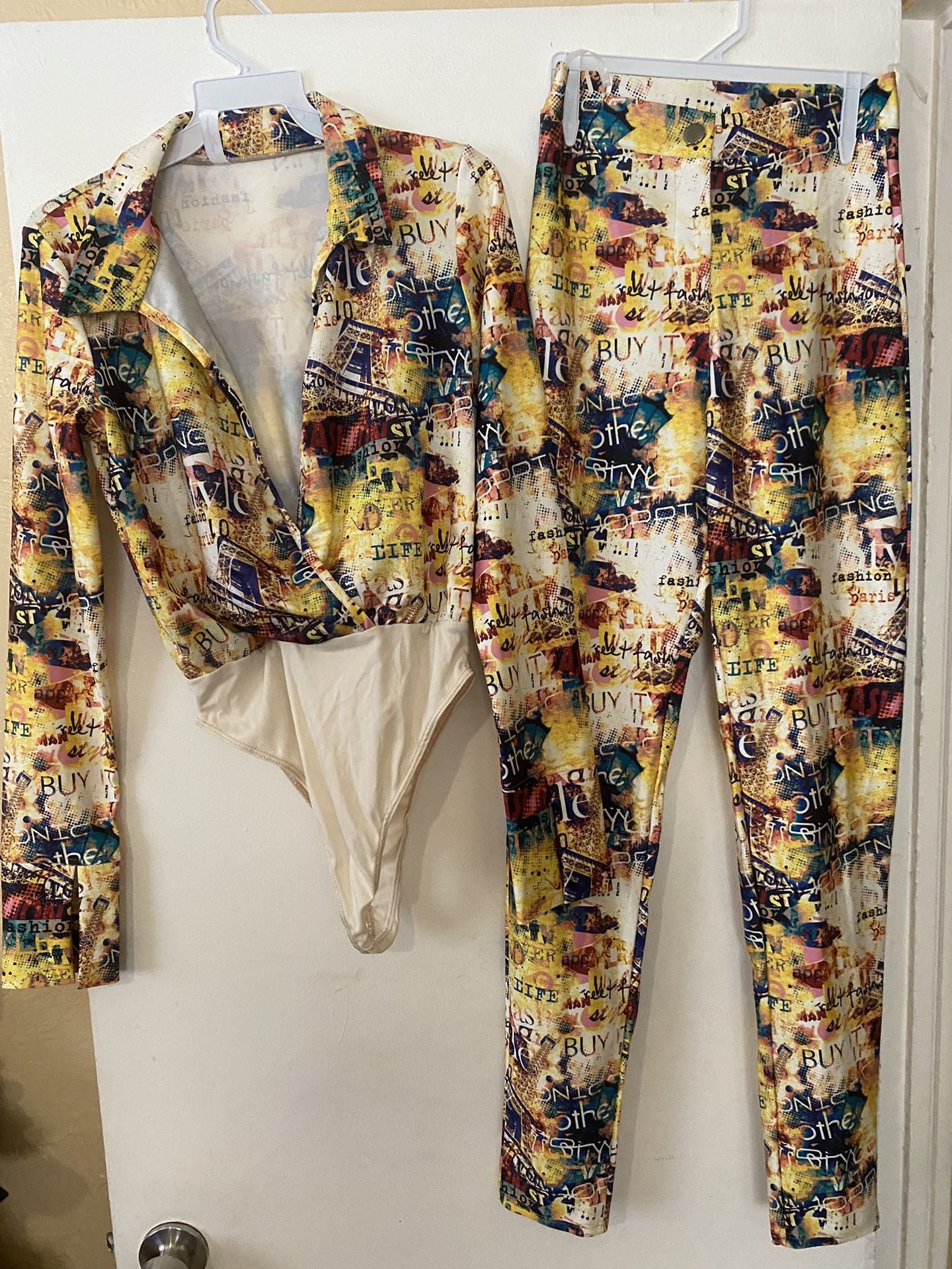 Small & Medium Size Only - NEW - $5 each Piece Silk Bodysuit OR Pants OR Mix and Match