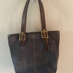 Suede Coach Purse