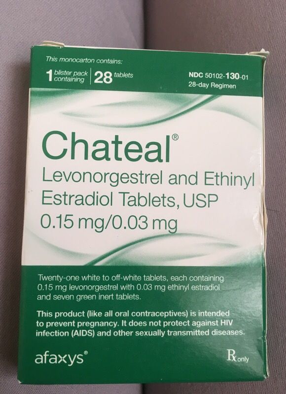 Chateal(Levonorgestrel and Ethinyl Estradiol Tablets, USP 0.15 mg/0.03 mg