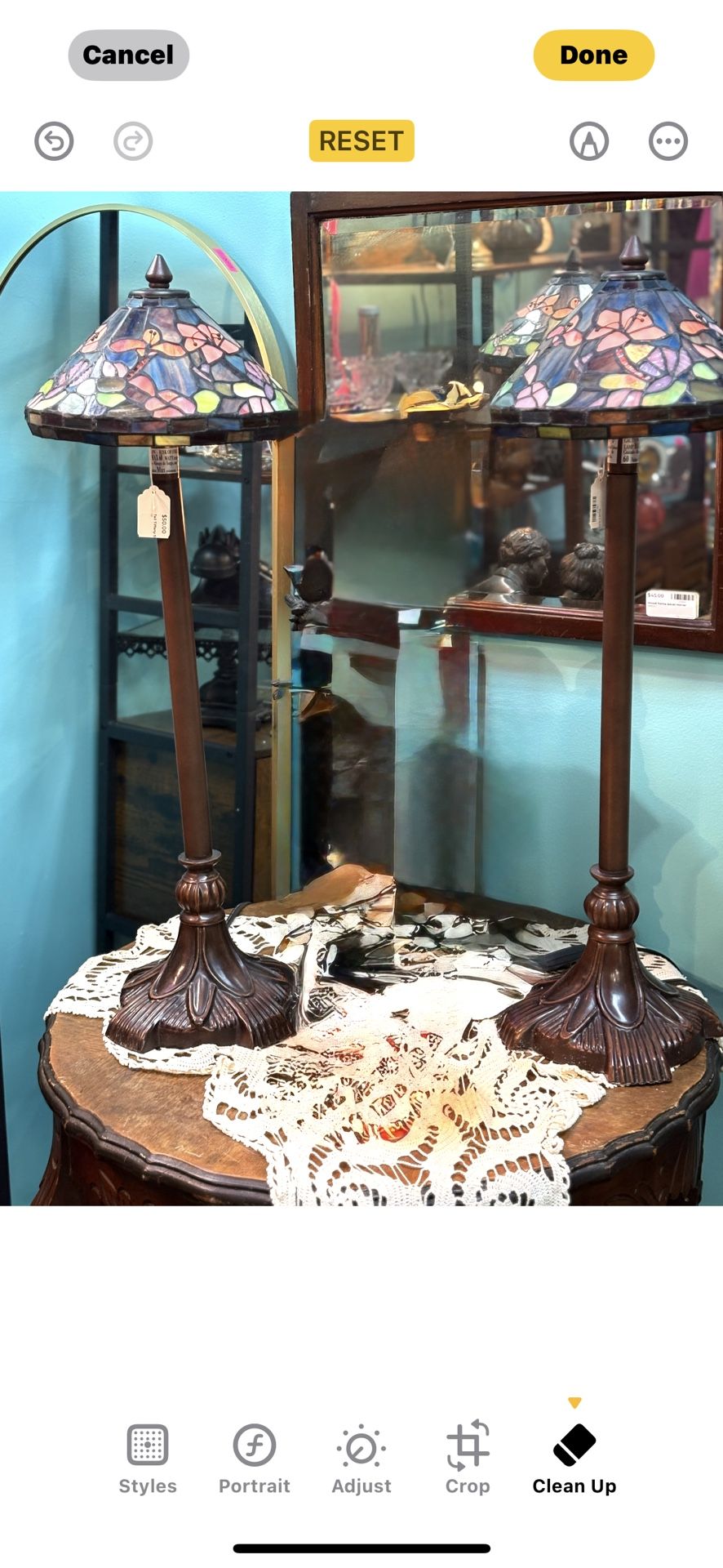 Pair of Tiffany Style Lamp