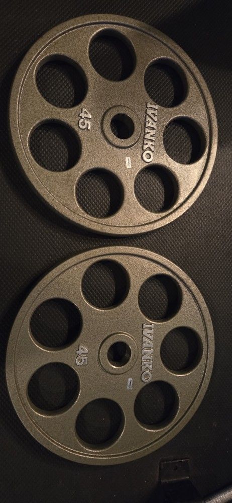 BRAND NEW IVANKO REVOLVERS 45LB OLYMPIC WEIGHTS PLATES