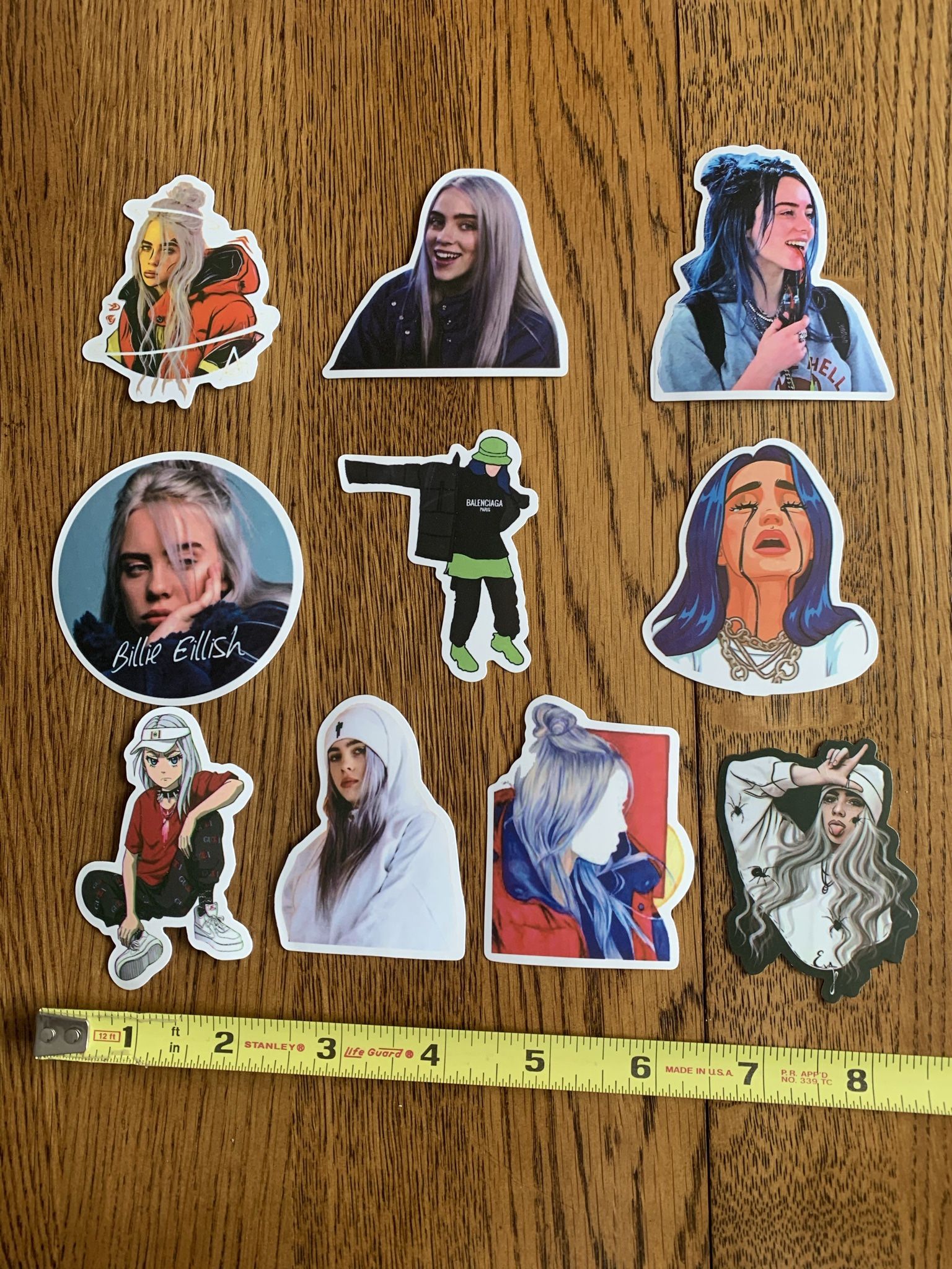 10 Billie Eilish stickers pop culture icon music Finneas lovely bad guy Barbie