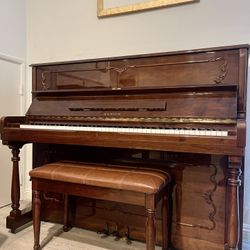 Great Condition 1990 Samick 48” Upright Piano Will Deliver