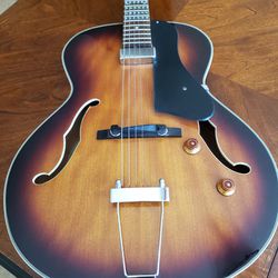 Archtop Hollowbody Washburn HB15 Acoustic/ Electric Guitar