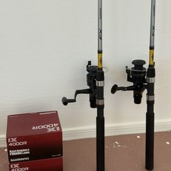 Brand new 7’ Shimano rod and reel fishing combos