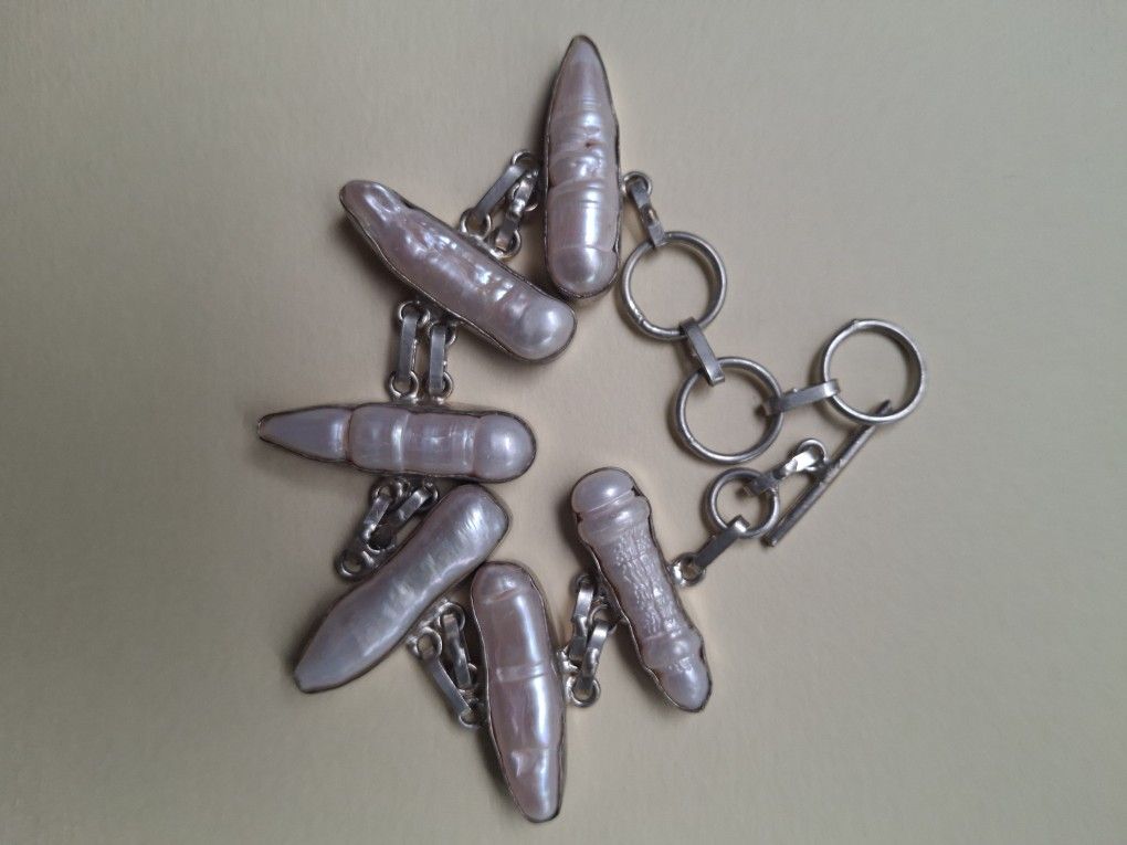 Cultured Sterling Silver Adjustable Bracelet