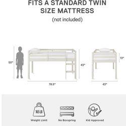Twin loft bed 
