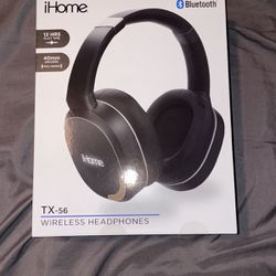 iHome Bluetooth Headphones, Tx-56