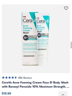Acne foaming cleaning wash